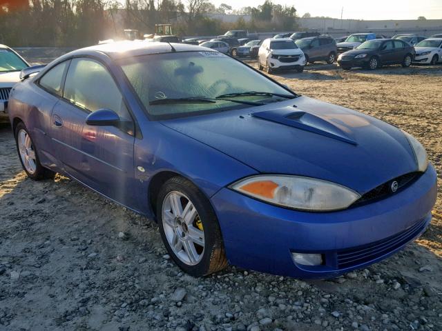 1ZWFT61L025618012 - 2002 MERCURY COUGAR V6 BLUE photo 1