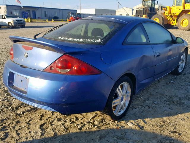 1ZWFT61L025618012 - 2002 MERCURY COUGAR V6 BLUE photo 4