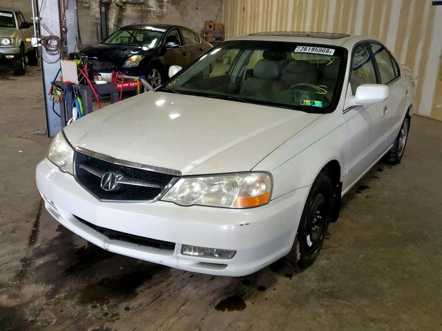 19UUA56612A024460 - 2002 ACURA 3.2TL WHITE photo 2