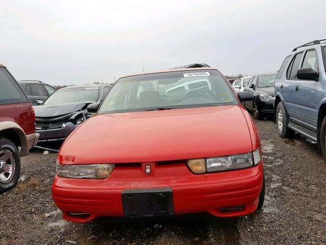 1G3WH52M9SD349492 - 1995 OLDSMOBILE CUTLASS SU RED photo 9