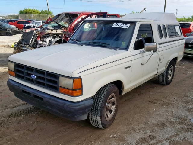 1FTCR10A6LUB54355 - 1990 FORD RANGER WHITE photo 2