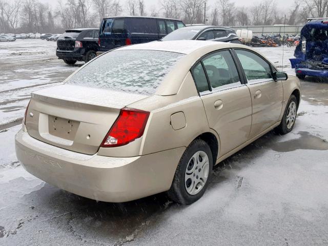 1G8AJ52F94Z185077 - 2004 SATURN ION LEVEL TAN photo 4