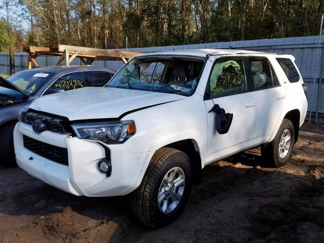 JTEBU5JR4G5281378 - 2016 TOYOTA 4RUNNER SR WHITE photo 2