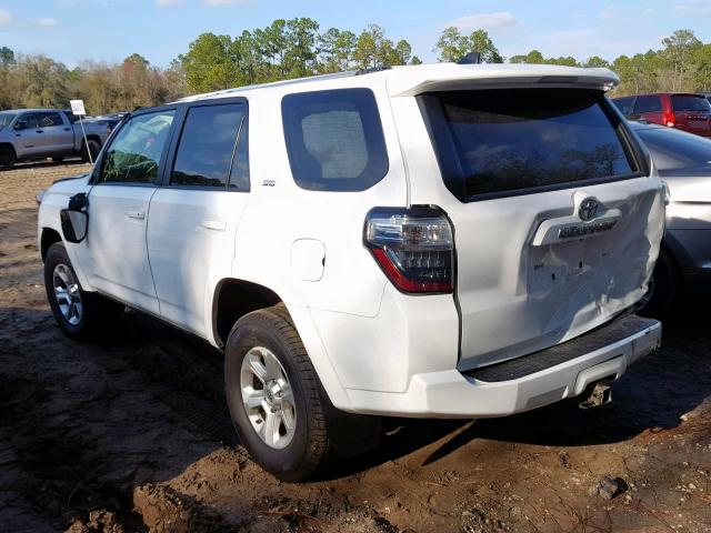 JTEBU5JR4G5281378 - 2016 TOYOTA 4RUNNER SR WHITE photo 3
