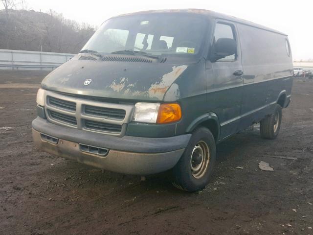 2B7HB11X8YK107614 - 2000 DODGE RAM VAN B1 GREEN photo 2