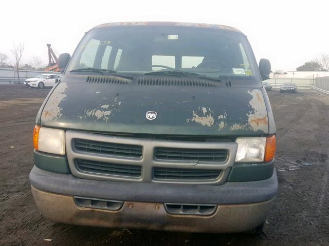 2B7HB11X8YK107614 - 2000 DODGE RAM VAN B1 GREEN photo 9