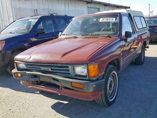 JT4RN50R9H0318599 - 1987 TOYOTA PICKUP 1/2 BURGUNDY photo 2