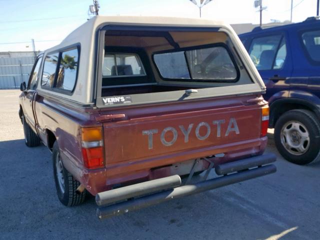 JT4RN50R9H0318599 - 1987 TOYOTA PICKUP 1/2 BURGUNDY photo 3