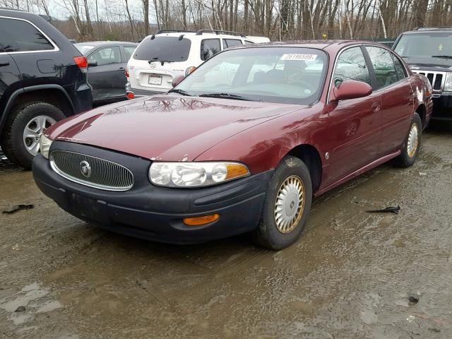 1G4HP54K6Y4272687 - 2000 BUICK LESABRE CU MAROON photo 2