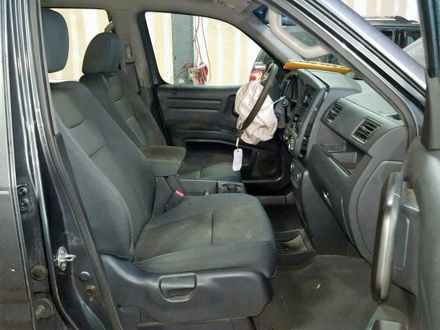 5FPYK1F29BB007939 - 2011 HONDA RIDGELINE GRAY photo 5