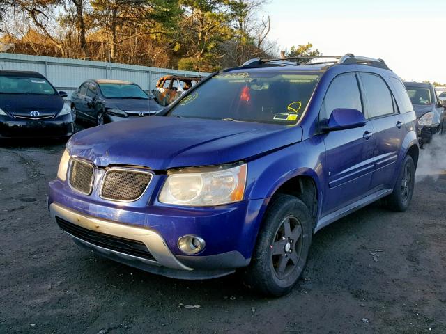 2CKDL63F366081550 - 2006 PONTIAC TORRENT PURPLE photo 2