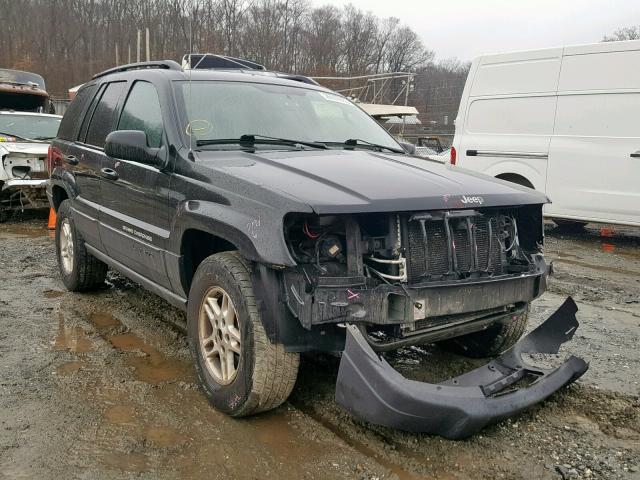 1J4GW48S44C371414 - 2004 JEEP GRAND CHER BLACK photo 1