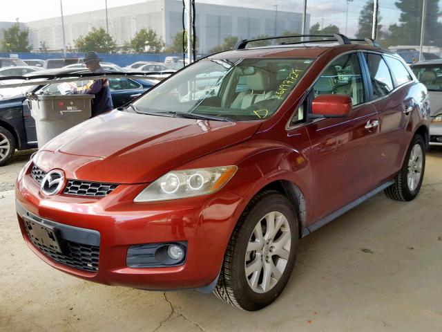 JM3ER293870148337 - 2007 MAZDA CX-7 RED photo 2