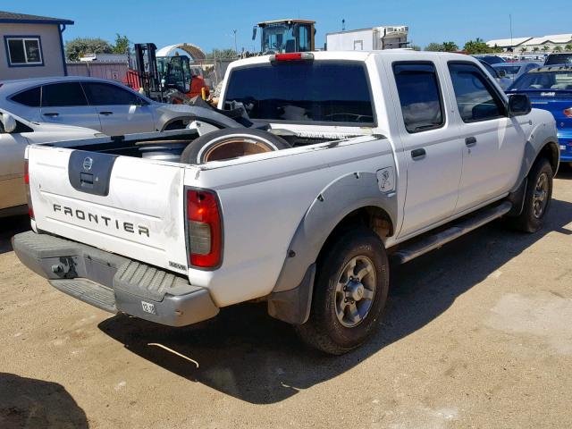 1N6ED27T93C435587 - 2003 NISSAN FRONTIER C WHITE photo 4