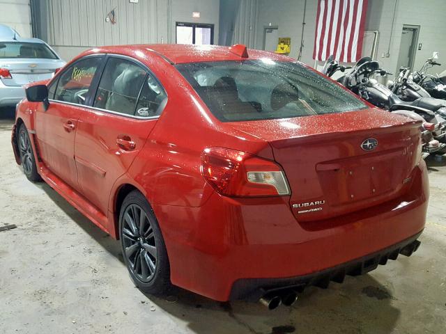 JF1VA1G63F8814582 - 2015 SUBARU WRX LIMITE RED photo 3