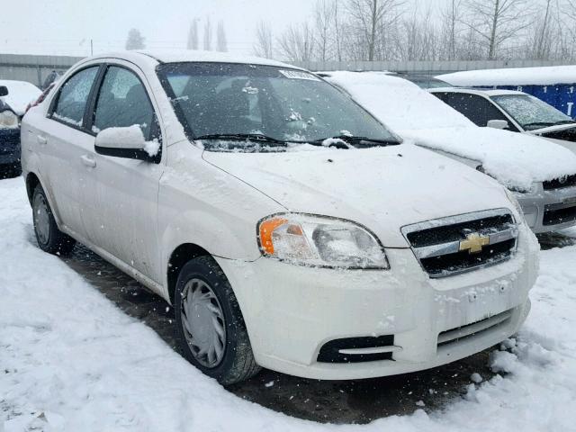 KL1TD5DE1AB082435 - 2010 CHEVROLET AVEO LS WHITE photo 1