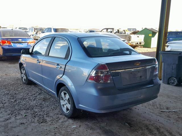 KL1TD56607B104228 - 2007 CHEVROLET AVEO BASE ლურჯი ფოტო 3