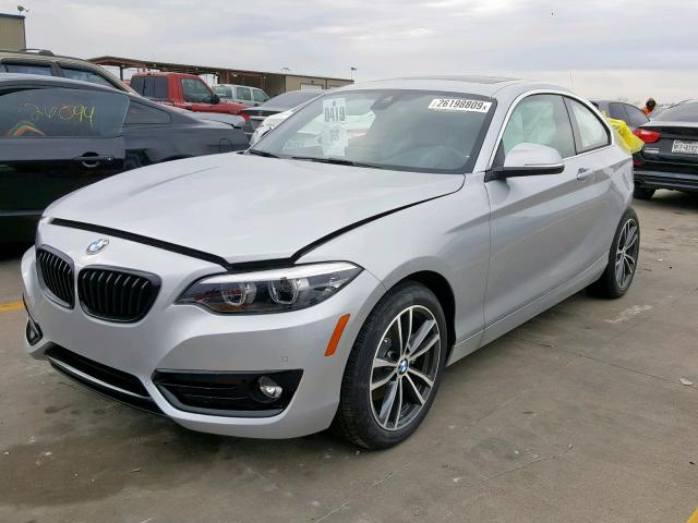 WBA2J1C53KVD10118 - 2019 BMW 230I GRAY photo 2