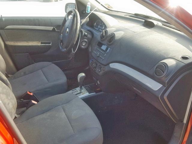 KL1TD5DE8BB211563 - 2011 CHEVROLET AVEO LS RED photo 5