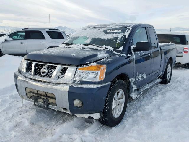 1N6AA0CH6FN505794 - 2015 NISSAN TITAN S BLUE photo 2