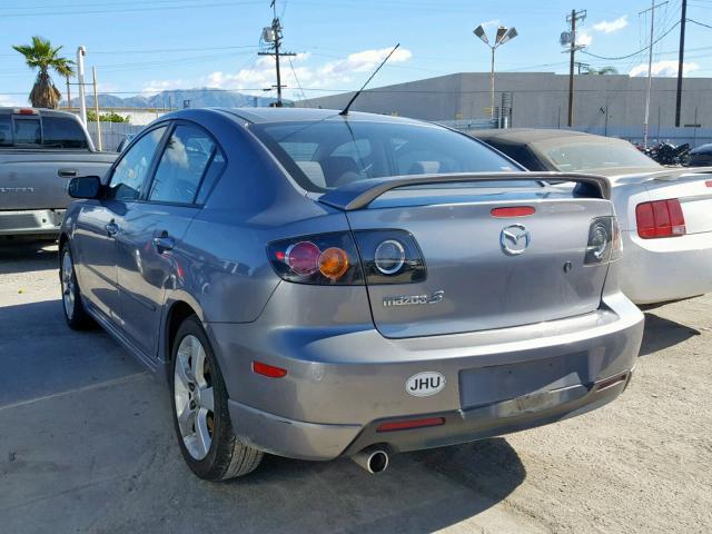 JM1BK324661446774 - 2006 MAZDA 3 S GRAY photo 3