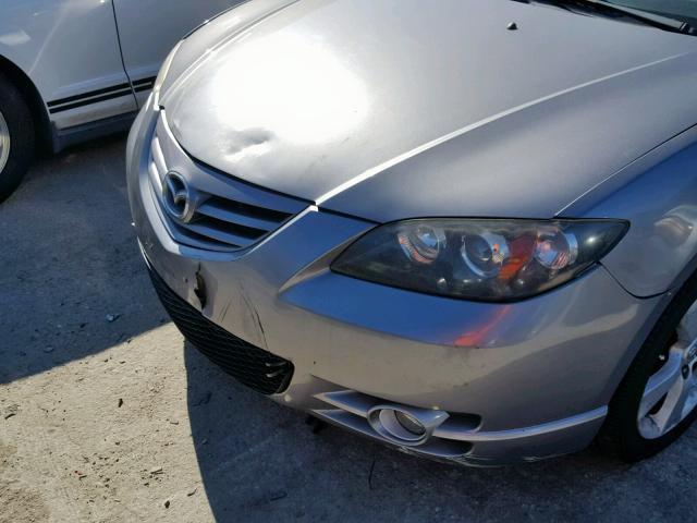 JM1BK324661446774 - 2006 MAZDA 3 S GRAY photo 9