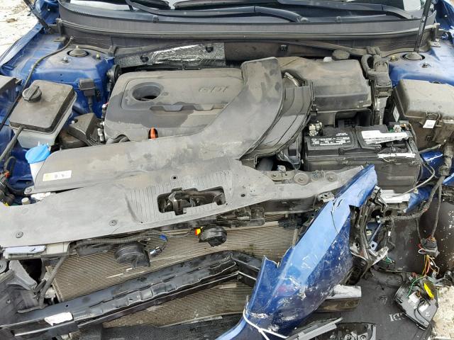 5NPE34AF2FH230402 - 2015 HYUNDAI SONATA SPO BLUE photo 7