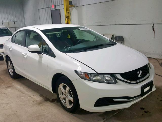 19XFB5F57DE000322 - 2013 HONDA CIVIC NATU WHITE photo 1