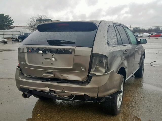 2FMDK4JC1DBC41156 - 2013 FORD EDGE SEL GRAY photo 4