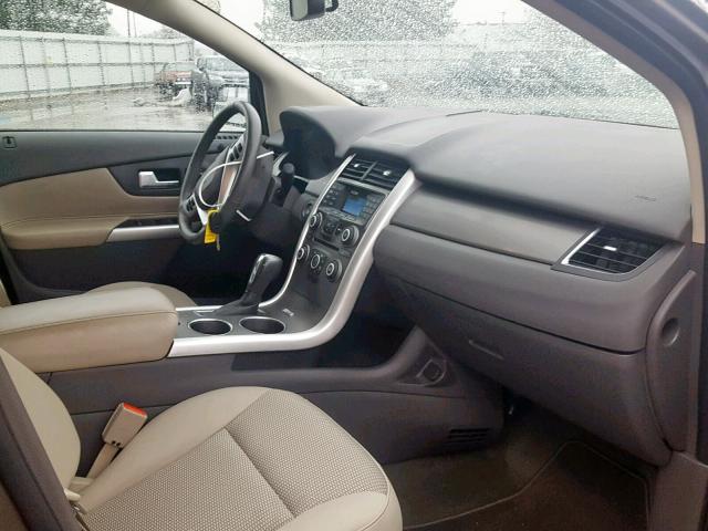 2FMDK4JC1DBC41156 - 2013 FORD EDGE SEL GRAY photo 5