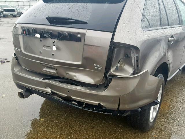 2FMDK4JC1DBC41156 - 2013 FORD EDGE SEL GRAY photo 9