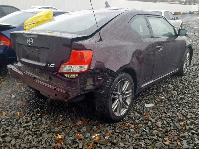 JTKJF5C79B3018239 - 2011 TOYOTA SCION TC იასამნისფერი ფოტო 4