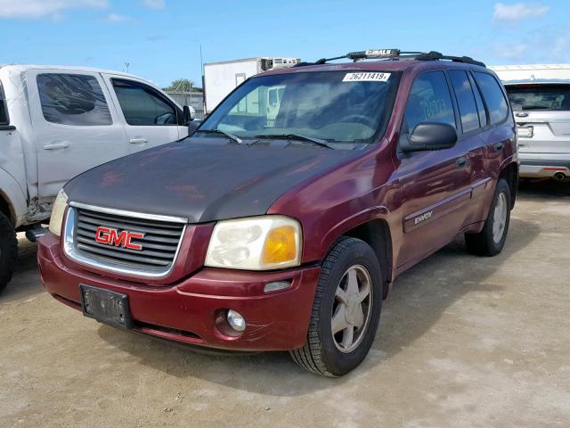 1GKDT13S732233396 - 2003 GMC ENVOY BURGUNDY photo 2