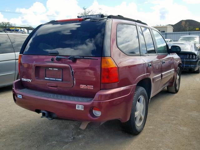 1GKDT13S732233396 - 2003 GMC ENVOY BURGUNDY photo 4