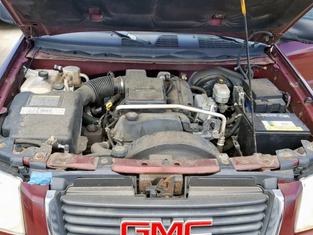 1GKDT13S732233396 - 2003 GMC ENVOY BURGUNDY photo 7