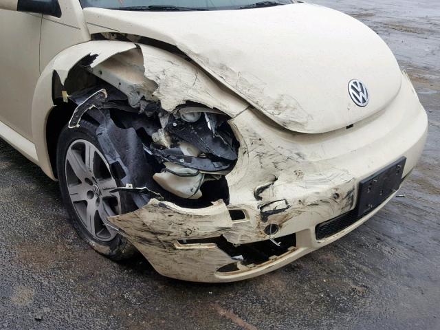3VWRF31Y96M313563 - 2006 VOLKSWAGEN NEW BEETLE Bej foto 9