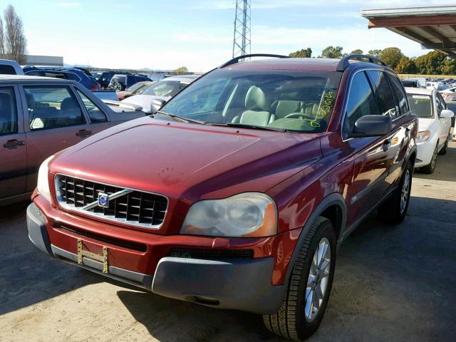 YV1CZ911551167920 - 2005 VOLVO XC90 T6 RED photo 2