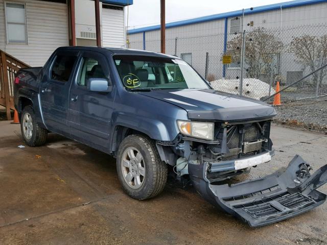 2HJYK16516H505955 - 2006 HONDA RIDGELINE BLUE photo 1