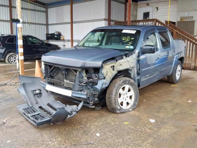 2HJYK16516H505955 - 2006 HONDA RIDGELINE BLUE photo 2