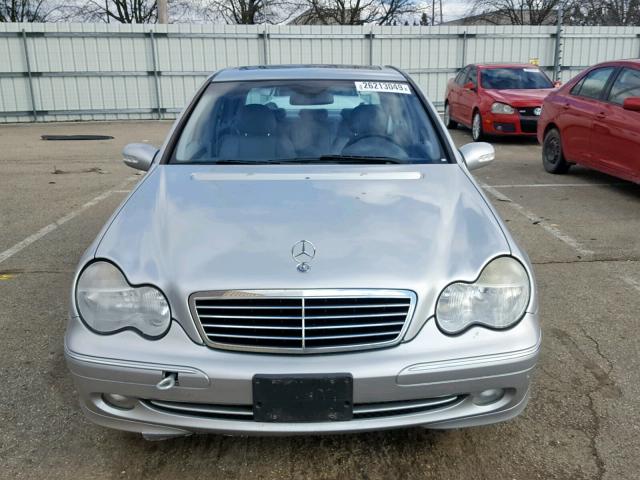 WDBRF40J64F502440 - 2004 MERCEDES-BENZ C 230K SPO SILVER photo 9