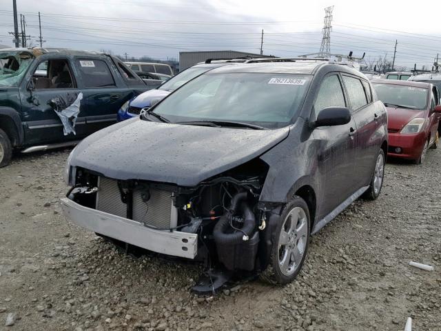 5Y2SM67059Z476842 - 2009 PONTIAC VIBE BLACK photo 2