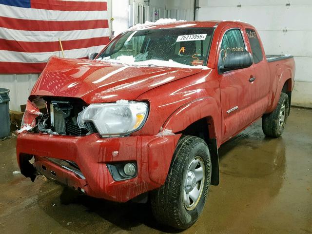 5TFUU4EN7CX030562 - 2012 TOYOTA TACOMA RED photo 2