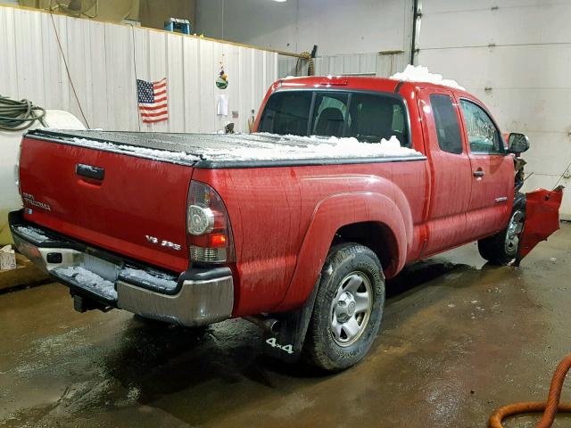 5TFUU4EN7CX030562 - 2012 TOYOTA TACOMA RED photo 4