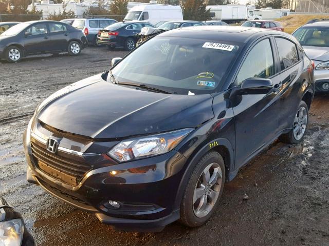 3CZRU6H5XGM768309 - 2016 HONDA HR-V EX BLACK photo 2