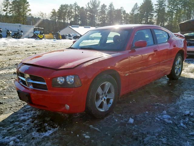 2B3CA3CV0AH192344 - 2010 DODGE CHARGER SX RED photo 2