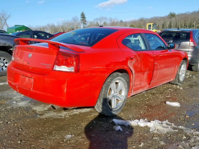 2B3CA3CV0AH192344 - 2010 DODGE CHARGER SX RED photo 4