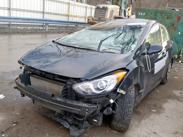 KMHD35LH2GU341132 - 2016 HYUNDAI ELANTRA GT BLACK photo 2