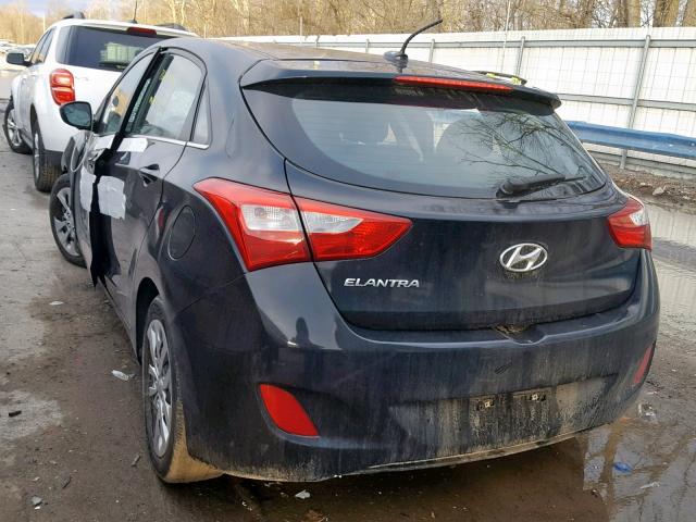 KMHD35LH2GU341132 - 2016 HYUNDAI ELANTRA GT BLACK photo 3