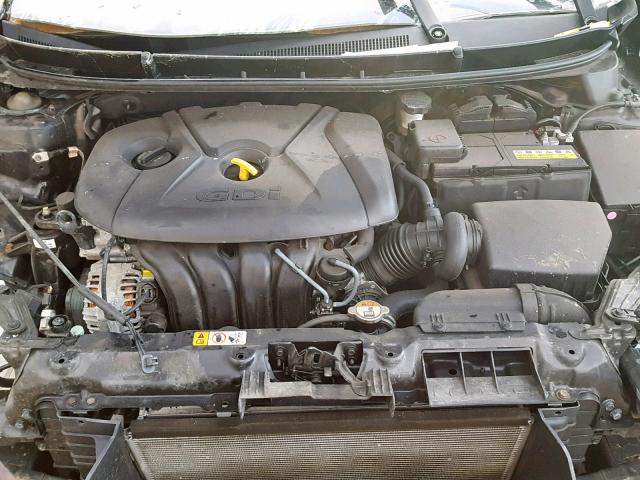 KMHD35LH2GU341132 - 2016 HYUNDAI ELANTRA GT BLACK photo 7