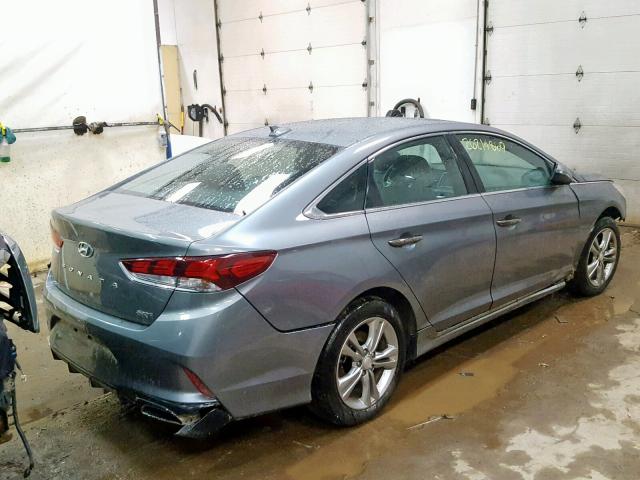 5NPE34AF4JH724298 - 2018 HYUNDAI SONATA SPO GRAY photo 4